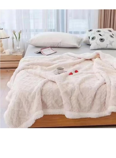 Generic Velvet Touch Blanket - Super Soft Blanket - Plush Flannel Comfort, King Size 230X200cm