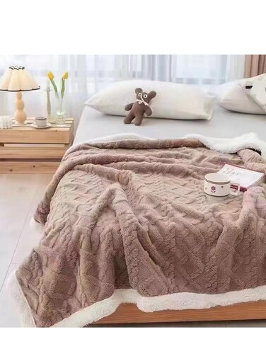 بطانية مخملية الملمس - بطانية فائقة النعومة - راحة فائقة من الفلانيل، مقاس كينج 230 × 200 سم