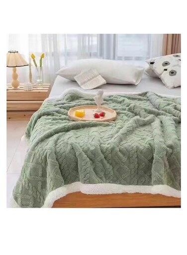 بطانية مخملية الملمس - بطانية فائقة النعومة - راحة فائقة من الفلانيل، مقاس كينج 230 × 200 سم