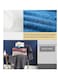 Baig 100% Cotton Face Towel Adults Baby Hand Embroidered Luxury Hand Face Bathroom 3Pcs Set Towel 35 * 75cm, 75 * 140cm