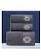 Baig 100% Cotton Face Towel Adults Baby Hand Embroidered Luxury Hand Face Bathroom 3Pcs Set Towel 35 * 75cm, 75 * 140cm