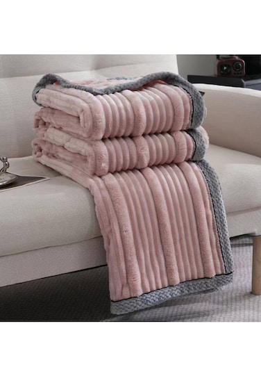 Baig Magic Plush Drawing Blanket 200*230cm Double Layer Lamb Velvet Blanket Pure Color Simple Suitable For Bedroom Apartment Winter Warmth Thick