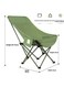 Baig Outdoor Camping Portable Chair Semi-Reclining Camping Moon Chair High-Backrest Moon Chair Outdoor Folding Chair