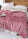 Generic Soft Double-Side Thickened Warm Blanket Cotton Pink 216X229Cm