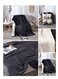 Generic Fleece Throw Super King Size Blanket, Teal Warm Reversible Plush Fleece Bed Blanket 200X230cm-Grey