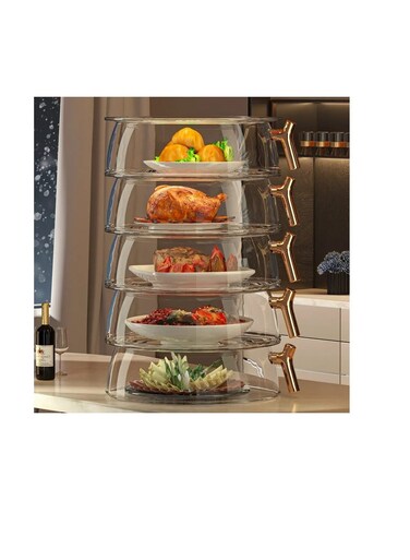 Baig Dining Table Cover, Food Cover, Heat Retention, Insect Repellent, Dust Protection, Multi-Layer, Foldable, Transparent, Anti-Fly Cover, Kitchen Storage, Compact, Convenient, Space-Saving, Stylish