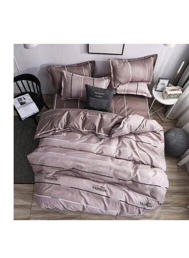 Baig Petals And Floral Designs Single-Size Duvet Cover Set, Multicolour Fitted Sheets Size 120X200 30cm Cotton Polyester 160X210cm