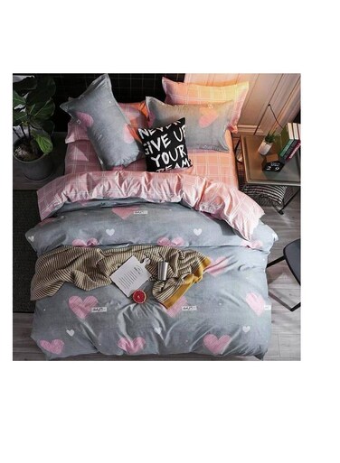 Baig Petals And Floral Designs Single-Size Duvet Cover Set, Multicolour Fitted Sheets Size 120X200 30cm Cotton Polyester 160X210cm