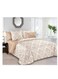 Baig Petals And Floral Designs Single-Size Duvet Cover Set, Multicolour Fitted Sheets Size 120X200 30cm Cotton Polyester 160X210cm