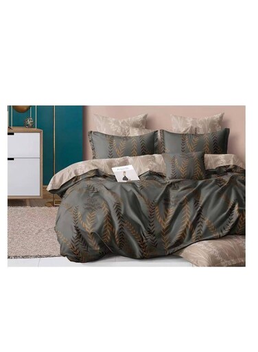 Baig Petals And Floral Designs Single-Size Duvet Cover Set, Multicolour -160X210cm, Fitted Sheets Size (120X200)+30cm Cotton+Polyester