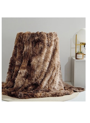 Baig Best Home Fashion Heavyweight Super Soft Luxury Faux Fur Throw Blanket