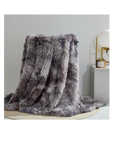 Baig Soft Long Plush Bed Cover Polyester Single Size Blanket Soft Faux Fur Bedspread Blankets Sofa Bedding Hotel Travel Warm Bedding Blanket -160*130cm