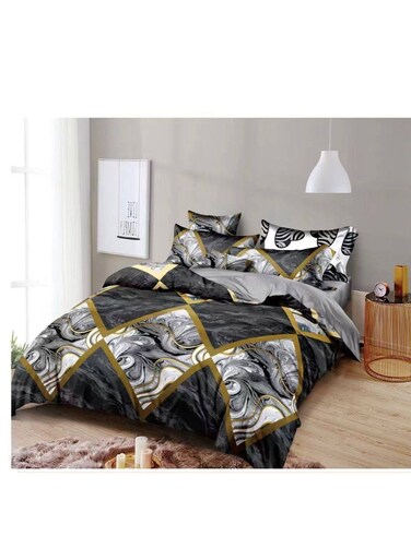 Generic Flowers Multi Coloured Bedding Duvet Cover Set 100% Cotton 200 Thread Count Quilt Covers Double King Super King Bed Size