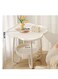 Baig Modern Clover-Shaped Side Table With Storage Shelf - Elegant Multi-Use Accent Table For Living Room, Bedroom, Or Office