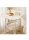 Baig Modern Clover-Shaped Side Table With Storage Shelf - Elegant Multi-Use Accent Table For Living Room, Bedroom, Or Office