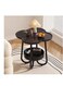 Baig Modern Clover-Shaped Side Table With Storage Shelf - Elegant Multi-Use Accent Table For Living Room, Bedroom, Or Office