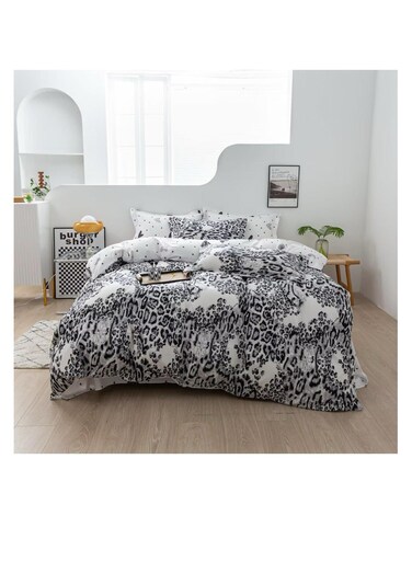 Baig Pattern Of Geometric Elements Home Bedding 6Pcs Duvet Covers Set Digital Print Polyester Flat Bed With Pillowcase 100% Polyester