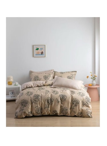 Baig Pattern Of Geometric Elements Home Bedding 6Pcs Duvet Covers Set Digital Print Polyester Flat Bed With Pillowcase 100% Polyester
