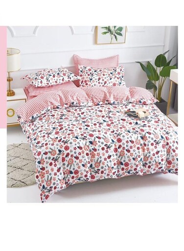 Baig Pattern Of Geometric Elements Home Bedding 6Pcs Duvet Covers Set Digital Print Polyester Flat Bed With Pillowcase 100% Polyester