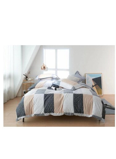 Baig Pattern Of Geometric Elements Home Bedding 6Pcs Duvet Covers Set Digital Print Polyester Flat Bed With Pillowcase 100% Polyester