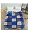 Baig Super Comfortable Soft Mink Feel Blanket Velvet Stripes Pattern Throw Blanket On Sofa/Bed/Travel Breathable 200*230cm -Multicolor