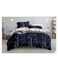 Baig King Size 6 Piece Duvet Cover Set Contemporary Leaf Print Bedding Sets, Smooth Cotton Material Modern Geometric Print
