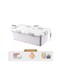 Baig Large Rolling Under Bed Storage Bin With Wheels, Sliding Underbed Plastic Containers With Lid，Organizer For Clothes