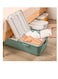 Baig Large Rolling Under Bed Storage Bin With Wheels, Sliding Underbed Plastic Containers With Lid，Organizer For Clothes