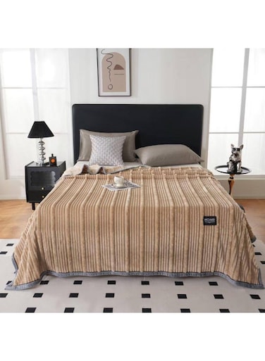 Baig Luxury Soft Flannel Blanket - Warm &amp; Cozy Double Layer Comfort, 200 X 230cm