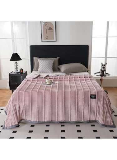 Baig Luxury Soft Flannel Blanket - Warm &amp; Cozy Double Layer Comfort, 200 X 230cm