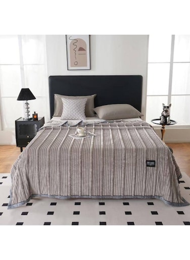 Baig Luxury Soft Flannel Blanket - Warm &amp; Cozy Double Layer Comfort, 200 X 230cm