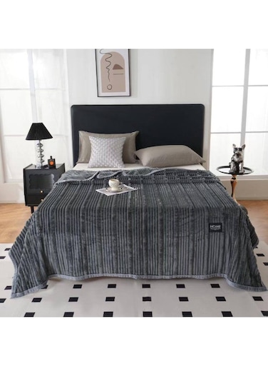 Baig Luxury Soft Flannel Blanket - Warm &amp; Cozy Double Layer Comfort, 200 X 230cm