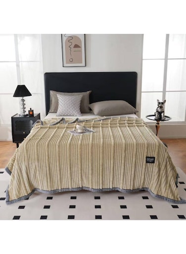 Baig Luxury Soft Flannel Blanket - Warm &amp; Cozy Double Layer Comfort, 200 X 230cm