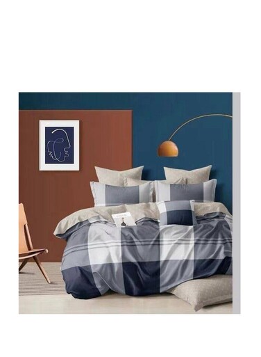 طقم بيج مكون من 4 قطع، لحاف مفرد للأطفال - خفيف الوزن، قابل للغسل في الغسالة، بنقوش لطيفة، 160 × 210 سم