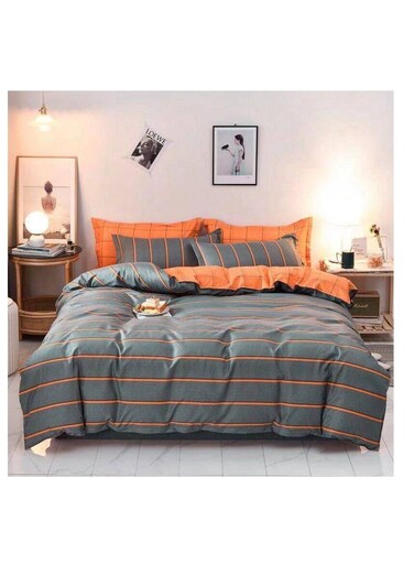 طقم بيج مكون من 4 قطع، لحاف مفرد للأطفال - خفيف الوزن، قابل للغسل في الغسالة، بنقوش لطيفة، 160 × 210 سم