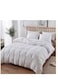 طقم ملاءات سرير وغطاء لحاف من بيج، 6 قطع، مقاس كينج - 220×240 سم - ناعم ومريح وأنيق (AC-1)