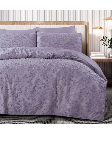 طقم ملاءات سرير وغطاء لحاف من بيج، 6 قطع، مقاس كينج - 220×240 سم - ناعم ومريح وأنيق (AC-1)