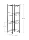 Generic 4-Tier Water Jug Holder Rack Black 13.39X40.94X13.07Inch