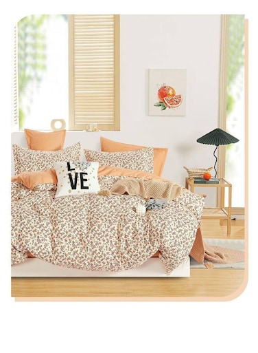 Baig 4-Piece Bedding Set - 160X210cm Quilt Cover + Fitted Sheet + 2 Pillowcases 100% Cotton