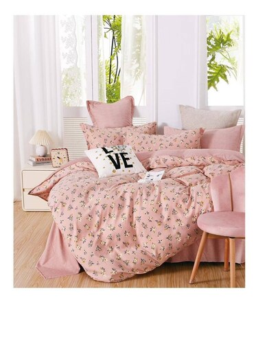 Baig 4-Piece Bedding Set - 160X210cm Quilt Cover + Fitted Sheet + 2 Pillowcases 100% Cotton