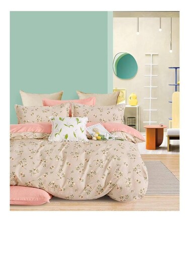 Baig 4-Piece Bedding Set - 160X210cm Quilt Cover + Fitted Sheet + 2 Pillowcases 100% Cotton