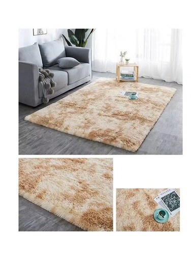 Baig Soft Touch Area Rug Bedroom Anti-Skid Yoga Carpet Shaggy Rugs Fluffy Motley Tie-Dye Carpets