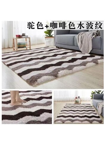 Generic Living Room Carpet Decoration Fluffy Soft Large Size Rugs Bright Color Anti Slip Carpet