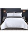 Baig King Size Reversible Plaid Bedding Set - Duvet Cover, Fitted Bedsheet And 4 Pillowcases -100% Cotton