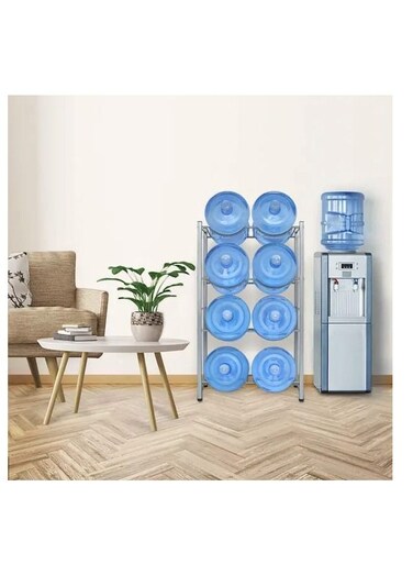 Generic Water Bottle Storage Stand 5 Gallon Cooler Jug Rack For 8 Bottles Heavy Duty Storage