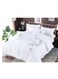 Baig Luxury Rose Embroidery Cotton Duvet Cover Set Korean Style Bedding Princess Solid Color Bedspread Bed Sheet Pillow Cases