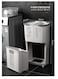Baig Laundry Basket With Universal Wheels Hollow-Out Two-Way Rotating Laundry Basket, Plastic Extra Large Pulley, Household Storage Basket