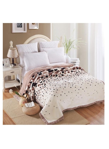 Baig Double Layer Thick Blanket For Single Double Bed Soft Warm Bed Sheet Coral Fleece Home Bed Cover Winter Blanket