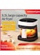Baig Smart Electric Air Fryer Large Capacity Convection Oven Deep Fryer Without Oil Kitchen 360&deg;Baking Viewable Window 8L Capacity