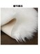 Baig 3Pcs Set, 1Pc Couch Carpet 180*60cm, 1Pc Half Couch Carpet 90*60cm, 1Pc Pillow With Filling 45*45cm, Soft Faux Fluffy Rugs Artificial Sheepskin Long Hair Carpet Floor Wool Fluffy Mat